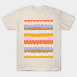 Colorful wavy pattern in warm tones T-Shirt